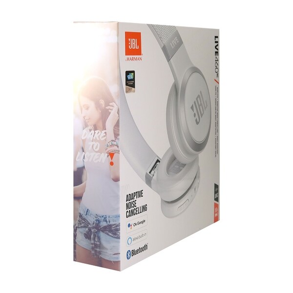 JBL LIVE 460NC ワイヤレスヘッドホン ホワイト Amazon.com: JBL Live 460NC wireless on-ear Noise Cancelling