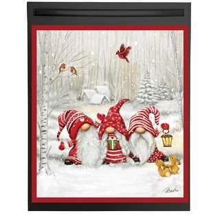 Holiday Three Winter Gnomes Dishwasher Magnet - 25.000 x 4.000 x 4.000