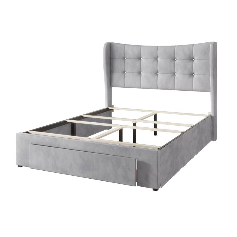 Bennett Tufted Upholstered Storage Panel Bed