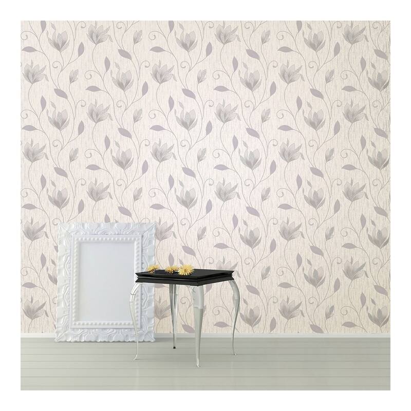Advantage Gallagher Ivory Floral Trail Wallpaper - 20.5 x 396 x 0.025