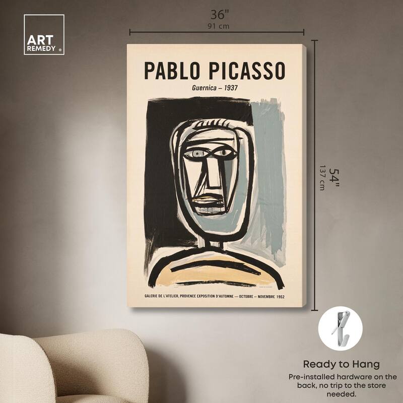 Head of Guernica Canvas by Art Remedy, Gallery Wrapped