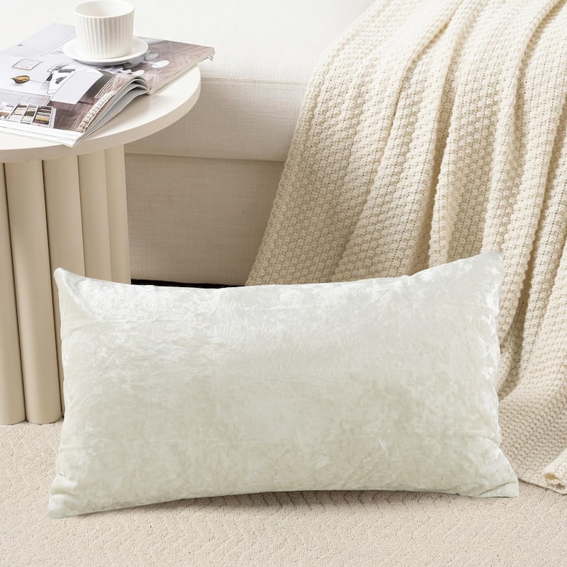 Rancho Crushed Velvet Throw Pillow Cover Set, NO INSERT