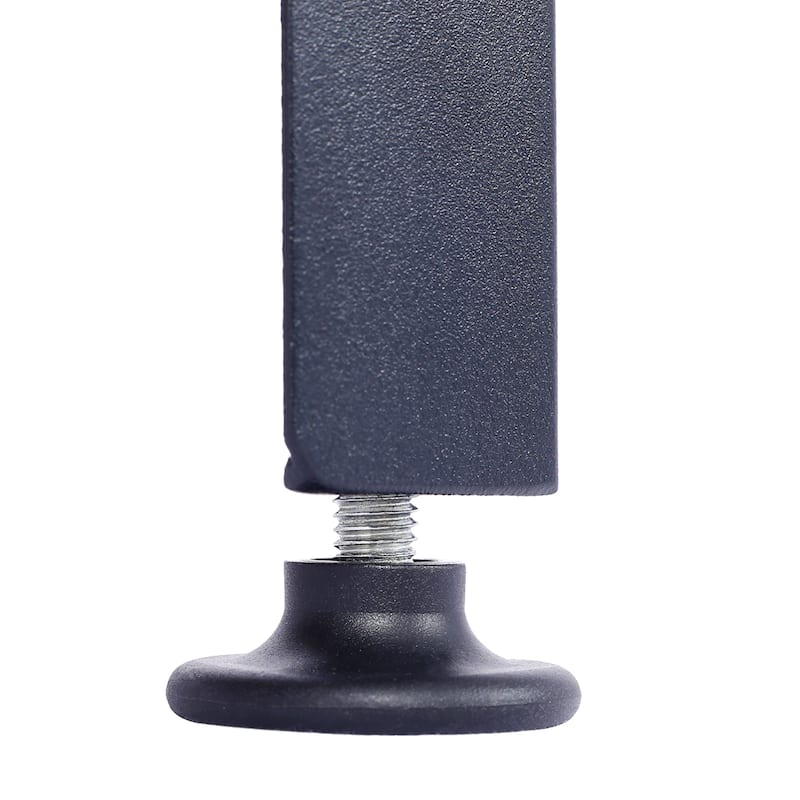 Anmytek Elevated Wooden Planter Box with Metal Legs, Weather Resistant Natural Wood, Adjustable Feet,Raised Garden Bed for Patio