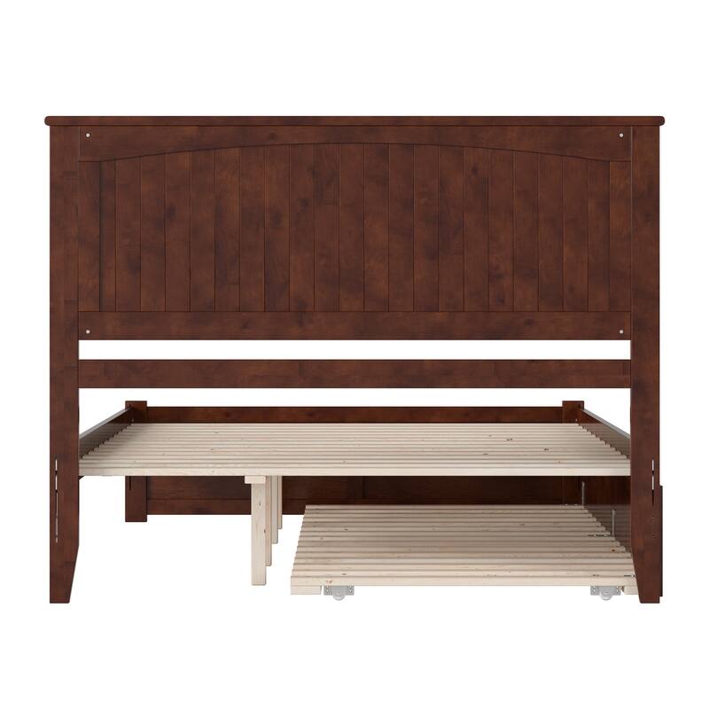 Nantucket Bed with Footboard and Twin Extra Long Trundle
