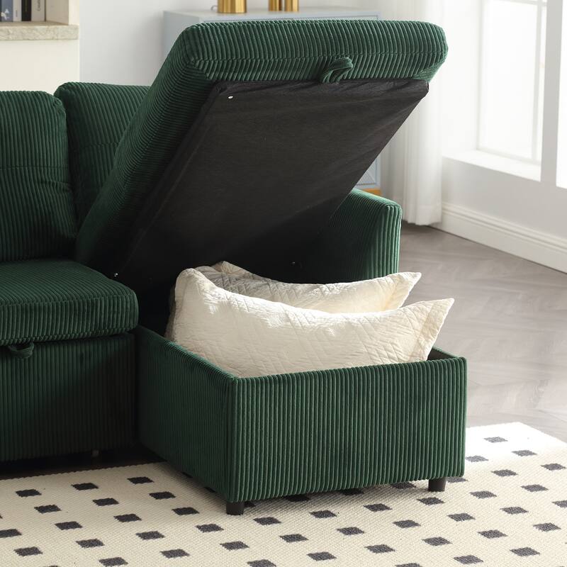 Modular Sectional Sofa L Shaped Modular Couch with Reversible Chaise