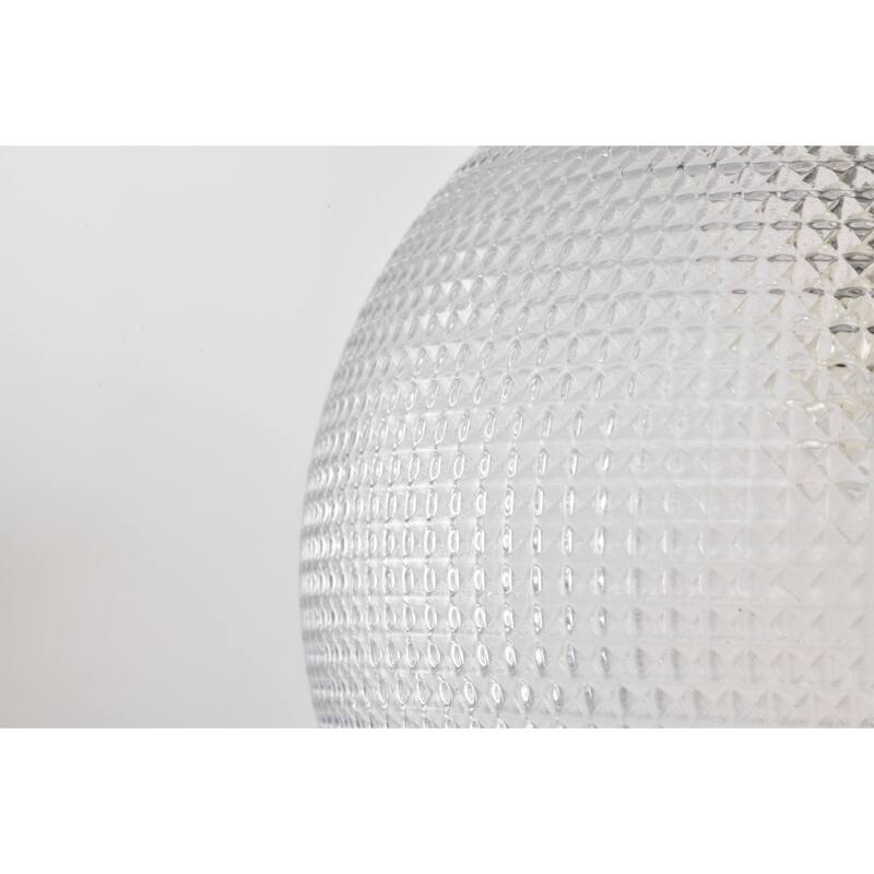 Sokix Frosted Pyramidical Glass Globe Pendant Ceiling Lamp Downrod