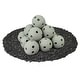 preview thumbnail 19 of 121, Ceramic Fire Balls for Indoor/ Outdoor Fire Pits or Fireplaces 4 Inch - Pewter Gray, Hollow