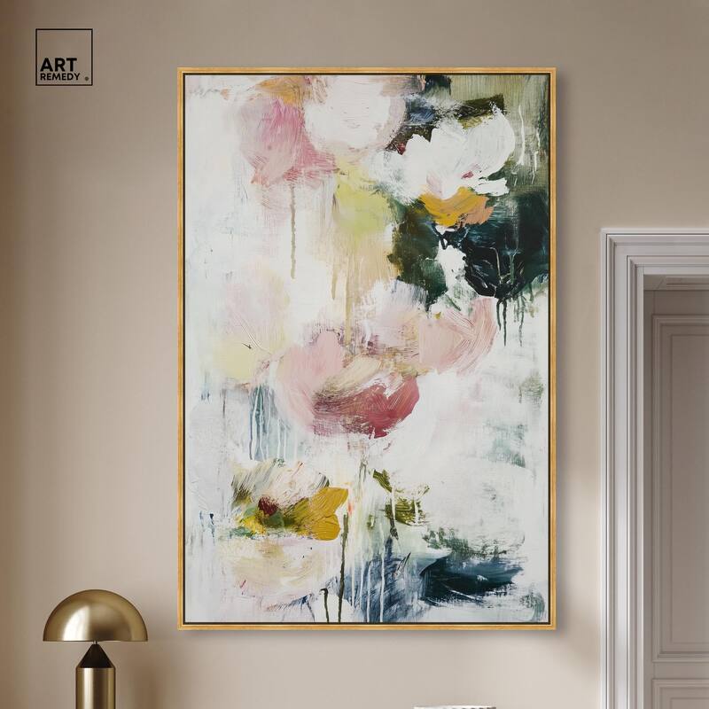 Dripping Colors IV Canvas by Art Remedy