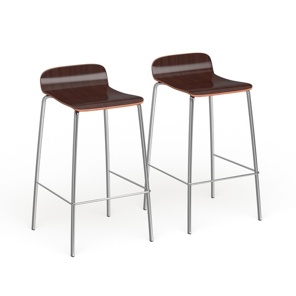 Carson Carrington Havdrup Contemporary Stackable Barstool (Set of 2). Opens flyout.