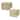 2 Piece Unfinished Pine Pallet Style Full Crate Set - N/A