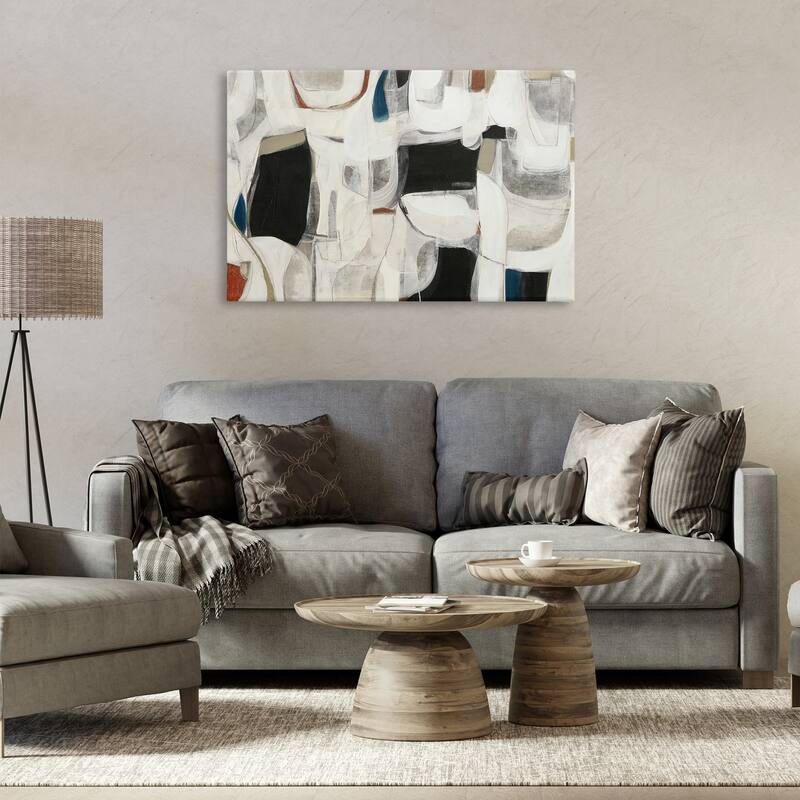 Stupell Dynamic Earthy Shapes Canvas Wall Art Design By Kippi Leonard