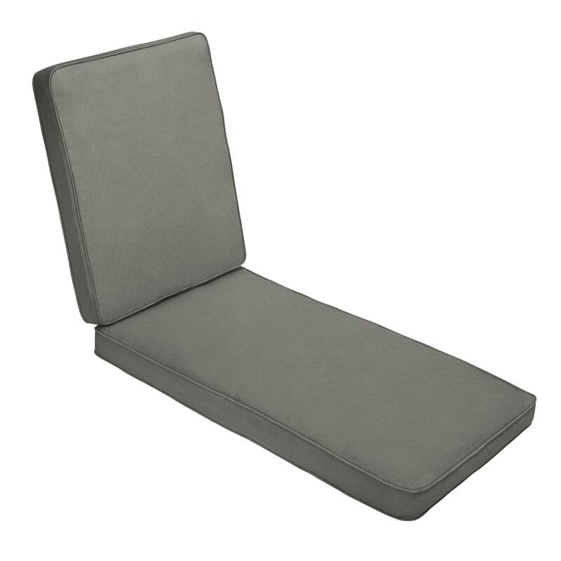 Sorra Home Sunbrella Indoor/Outdoor Chaise Lounge Cushion - 24"W x 73"L x 3"H