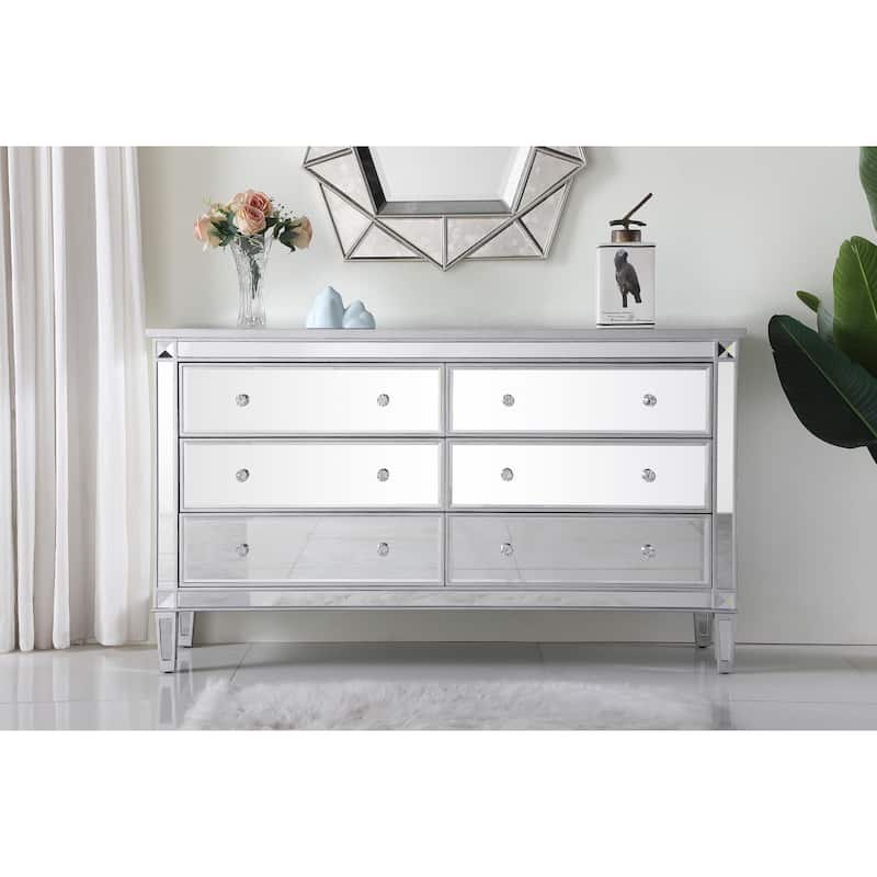 Cosmo 6-Drawer Double Dresser 60"