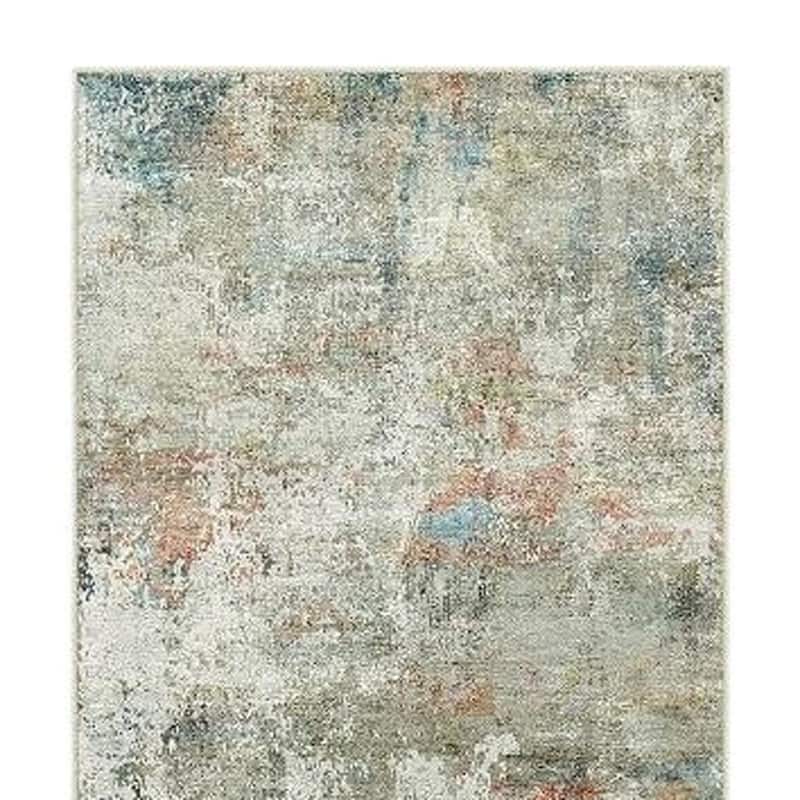 HomeRoots Abstract Modern Rectangle Area Rug