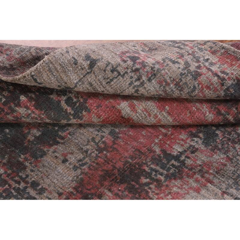 Abstract / Modern Area Rug Hand-Knotted Wool Carpet - 5'3"x 8'3"