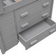 preview thumbnail 6 of 9, Twin Size Loft Bed With Cabinet And Shelf - Gray