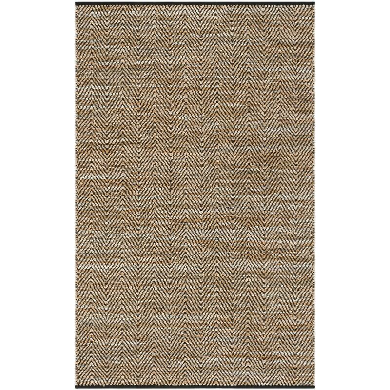 SAFAVIEH Vintage Leather Violet Handmade Leather Striped Area Rug