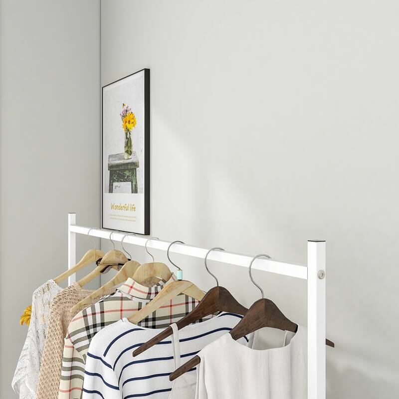 Garment Rack Freestanding Hanger Multi-functional Single pole Bedroom Clothing Rack Bedroom