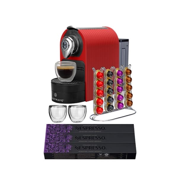 ChefWave Espresso Machine Premium Coffee Maker w/Coffee Capsules