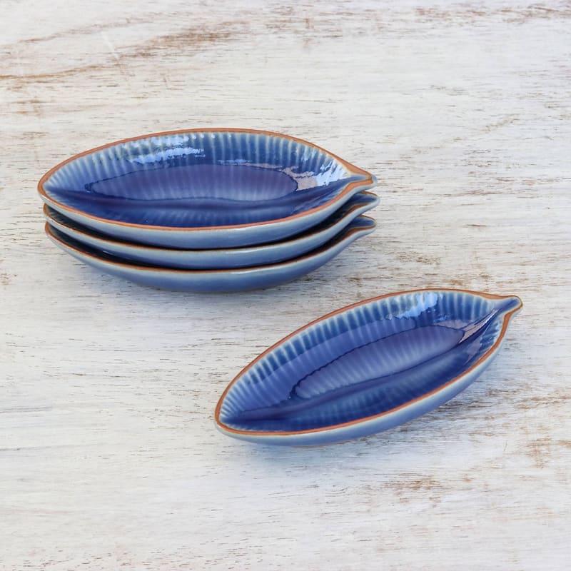 Novica Handmade Festive Banana Ceramic Serving Bowls (Set Of 4)