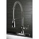 preview thumbnail 1 of 5, Kingston Brass American Classic Single-Handle Pre-Rinse Kitchen Faucet Polished Chrome