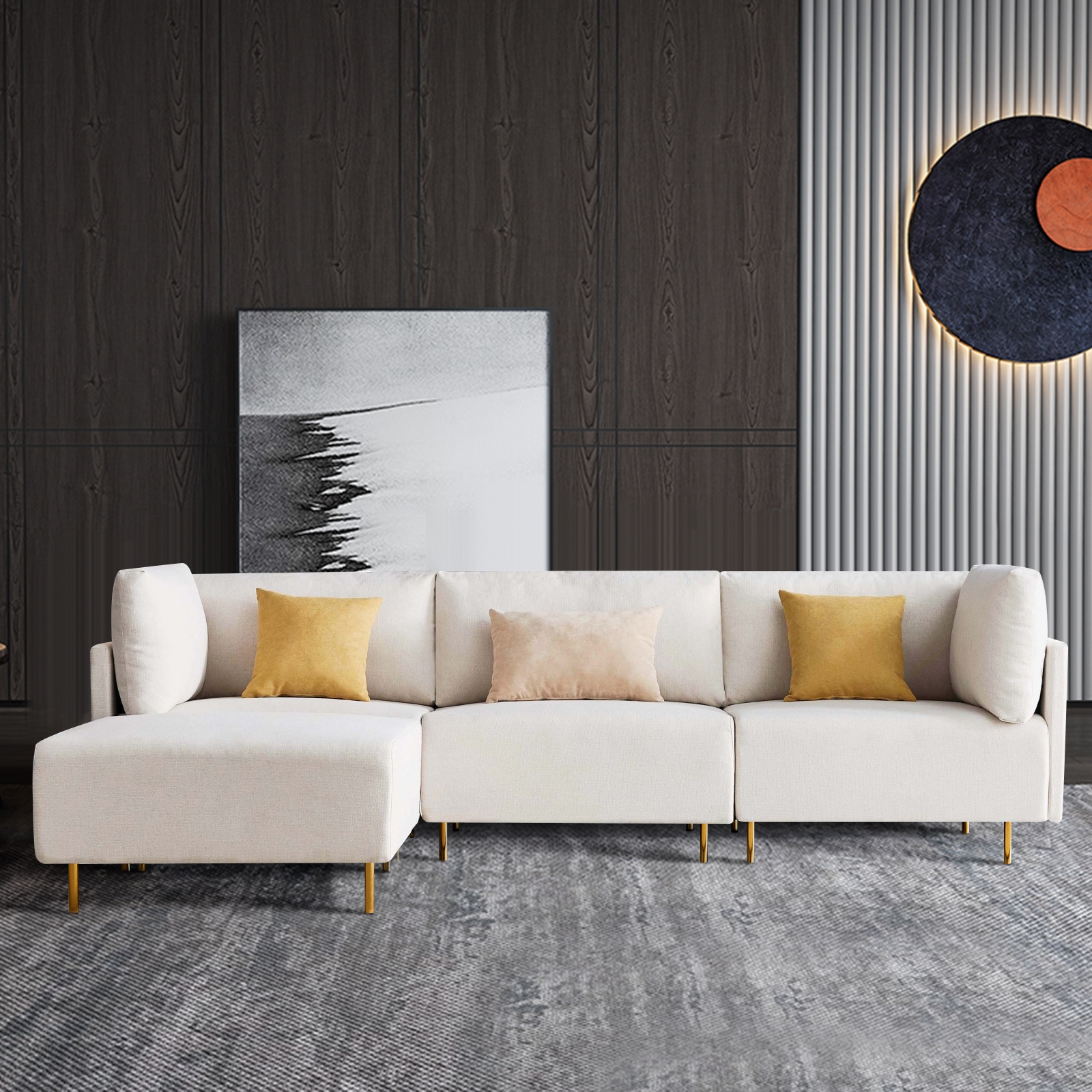Wide modular sofa deals