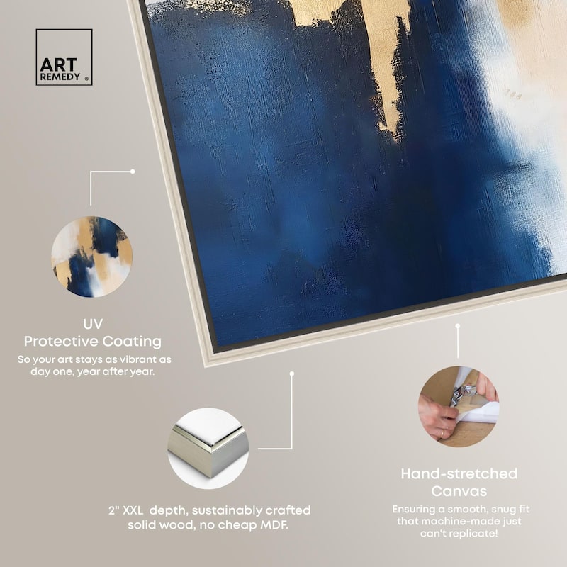 Indigo Aurelian Canvas by Art Remedy