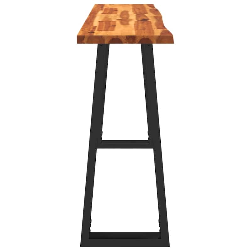 vidaXL Console Table with Live Edge Accent End Side Table Solid Wood Acacia