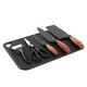 preview thumbnail 2 of 5, Oster Gunderson 6 Piece Black Stainless Steel Cutlery Set