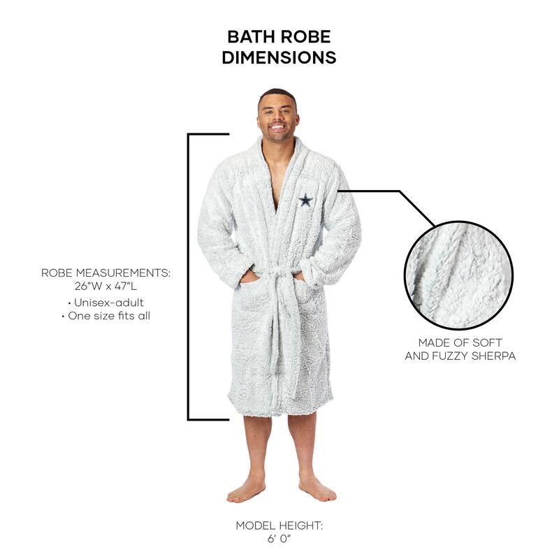 NFL Dallas Cowboys Men's L/XL Sherpa Robe