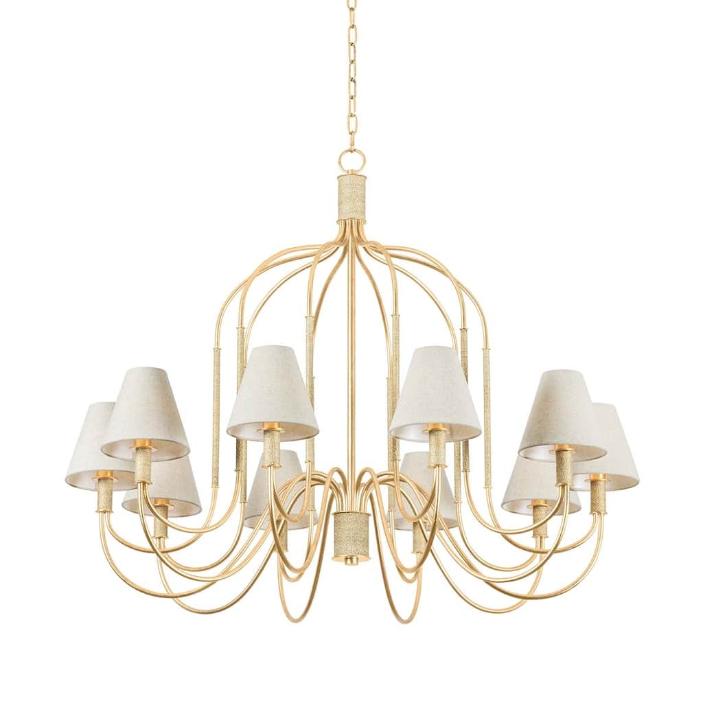 Hudson Valley Lighting 5744 Warrensburg 10 Light 44" Wide Chandelier