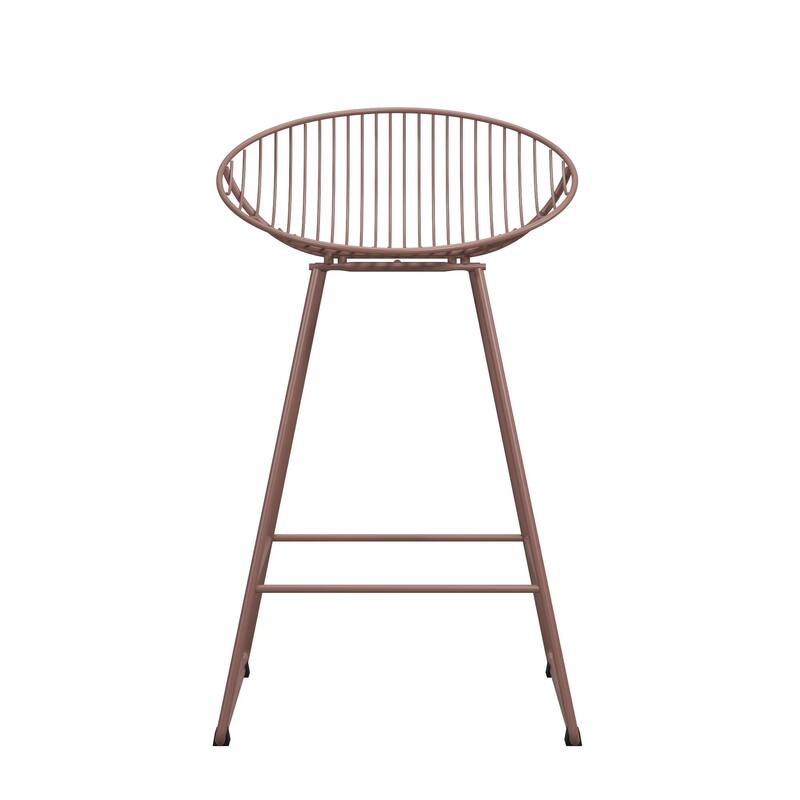 CosmoLiving by Cosmopolitan Ellis 24" Metal Counter Height Bar Stool