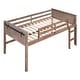preview thumbnail 7 of 6, Natural Wood Full Size Loft Bed with Hanging Clothes Racks