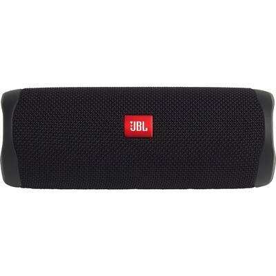 Flip 5 Portable Speaker with Bluetooth, Built-in Battery & Microphone, Black