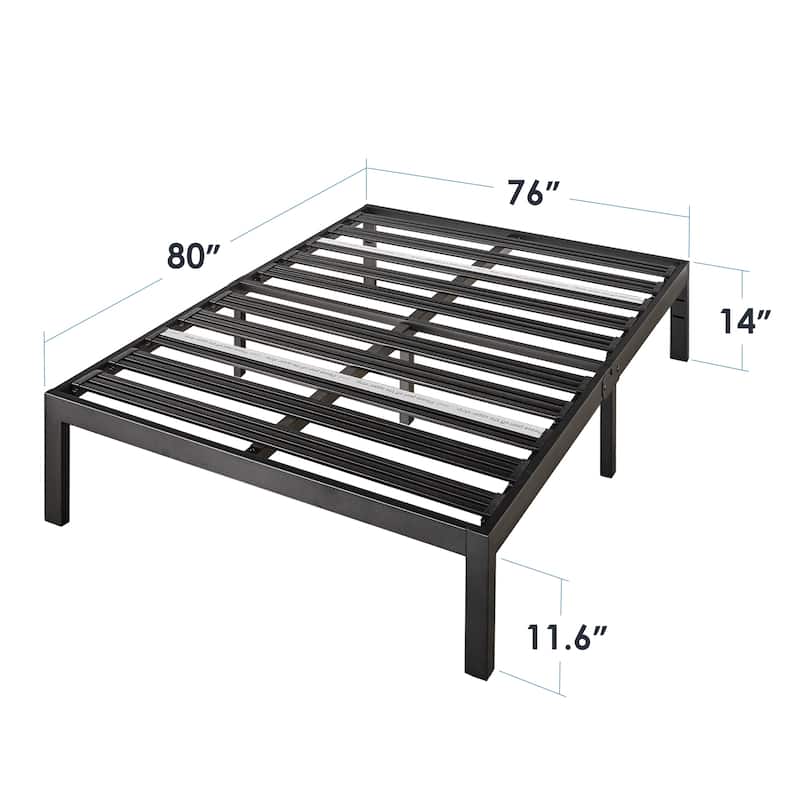 Titan C Heavy Duty Steel Platform Bed By Crown Comfort