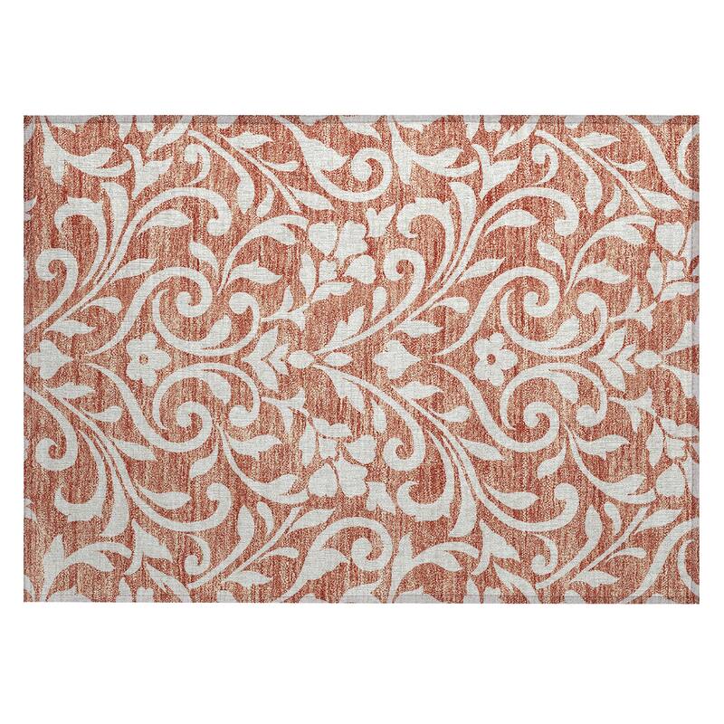 Machine Washable Indoor/ Outdoor Chantille Traditional Elegant Rug