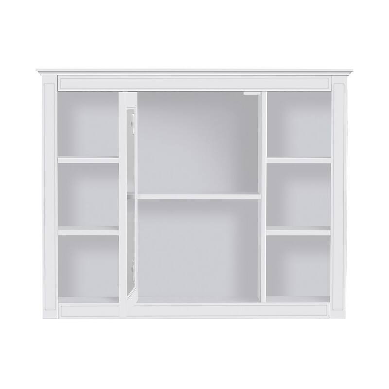 36" Modern Bathroom Vanity with Sink and Medicine Cabinet,2 Soft Closing Doors and 4 Drawers