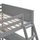 preview thumbnail 23 of 22, Twin Loft Bed, Full Platform Bed with Wheels, Twin Over Full Bunk Bed with Writing Desk, Ladder, Guardrail and 2 Drawers