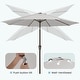 preview thumbnail 41 of 76, 9-ft Patio Market Umbrella with Tilting Pole, Waterproof & Breathable Canopy