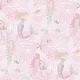 preview thumbnail 9 of 8, Galerie Wallcoverings Tiny Tots 2 Mermaids Non-woven Glittery Wallpaper Roll 33 feet x 21 inches - Pink/Grey/Glitter