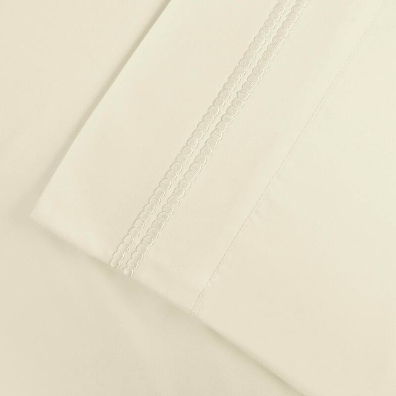 Superior Wrinkle Resistant Embroidered Microfiber Bed Sheet Set