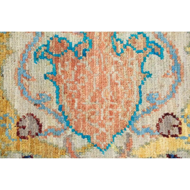 Hand Knotted Oriental 100% Wool Carpet Traditional Floral Greys & Charcoal Ziegler Area Rug - 11' 7'' X 9' 0''