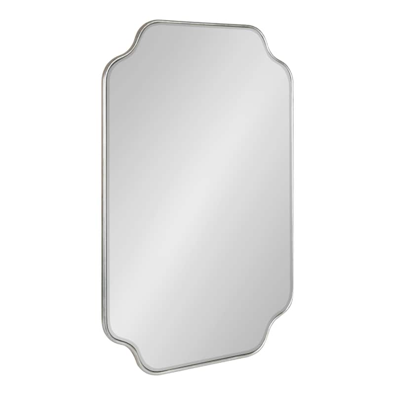 Kate and Laurel Plumley Framed Wall Mirror - 24x36 - Silver