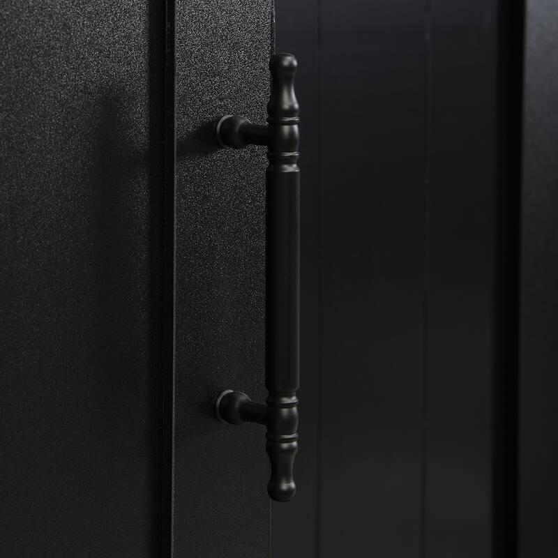 79 Inch Modern Hall Tree with 6 Cabinets Bench and Adjustable Shelf