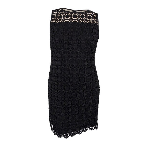 ralph lauren black sequin dress