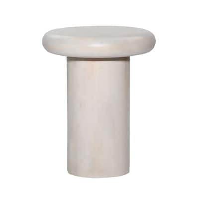 Lila Mango End Table, White