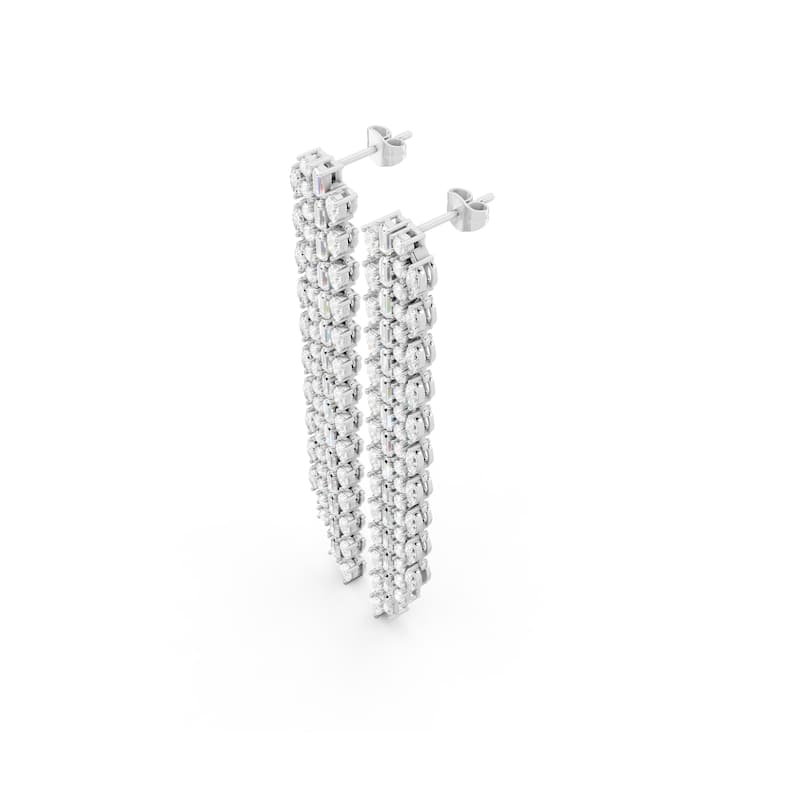 Auriya 14k Gold 5ctw Lab Grown Diamond Dangle Earrings (E-F VS)