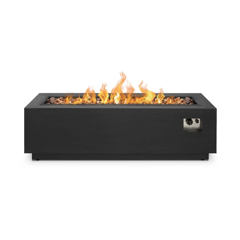 Lanesboro 48" Propane Fire Pit w/ NG Conversion in Gray by Real Flame