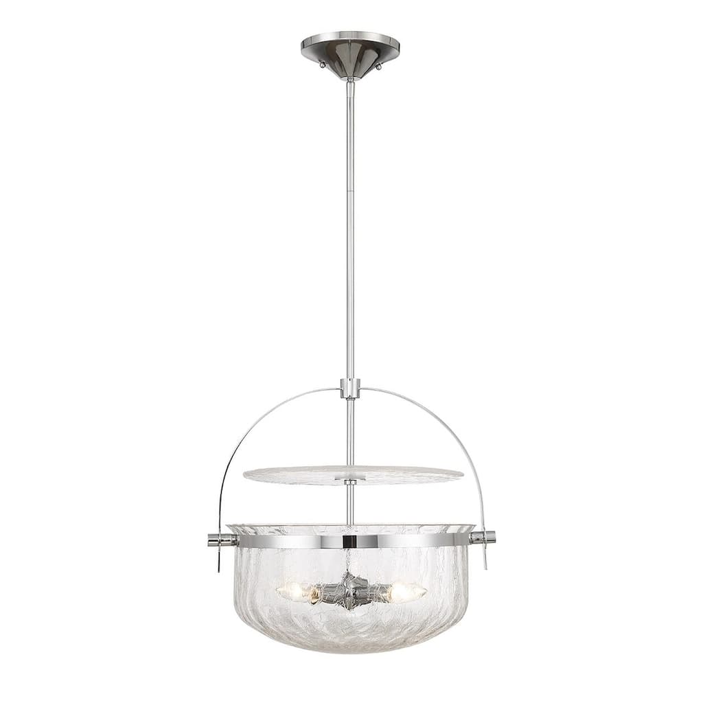 Denmar Four Light Convertible Semi-Flush/Pendant