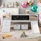 preview thumbnail 1 of 74, Modern Twin size Loft Wood Bed With Two Storage Boxes With Climbing Frame And Rope for Home White